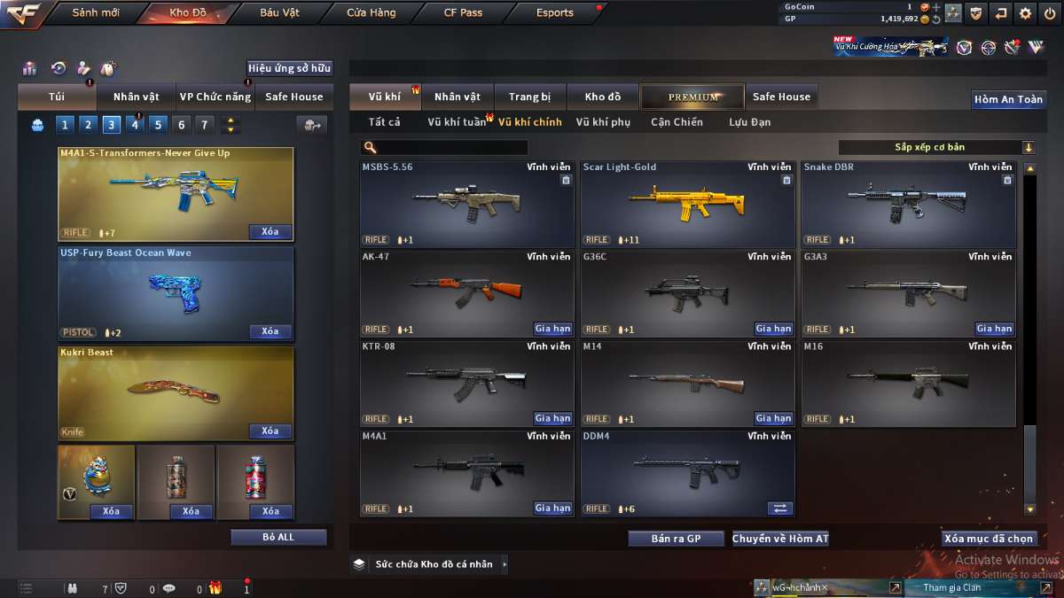 shop acc cf uy tin gia re